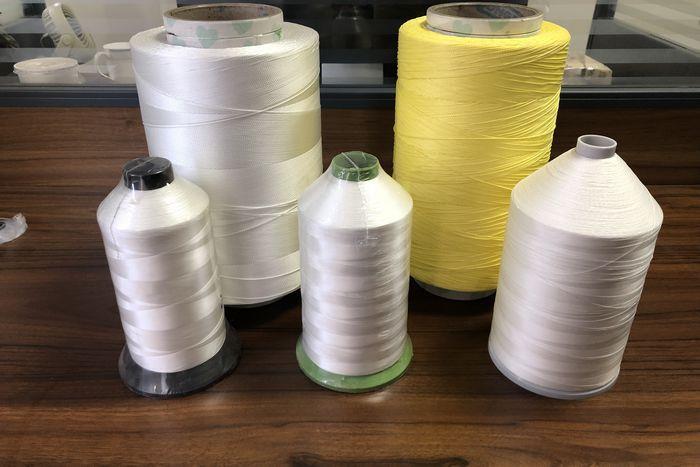 Raw White 100% Polyester Yarn For Sewing Thread